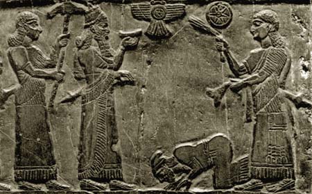 Сбор дани. VII-VI вв. до н.э. С обелиска в Нимруде