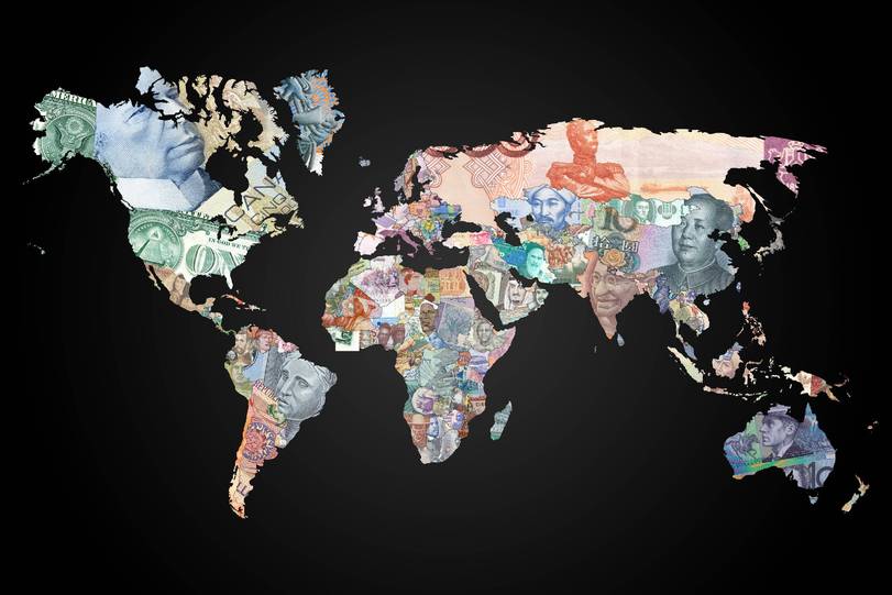 Валютна карта світу