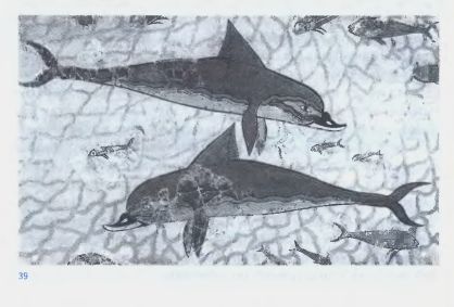 Дельфины. Фреска. II тыс. лет до н. э. Кносский дворец