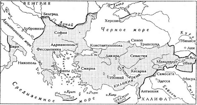 Византия к началу XI в.