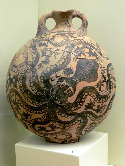Ваза з острова Крит із зображення восьминога