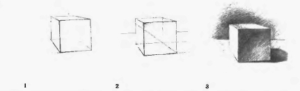 Последовательность рисования куба