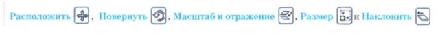 озглянемо можливості, які надає вікно Преобразование.