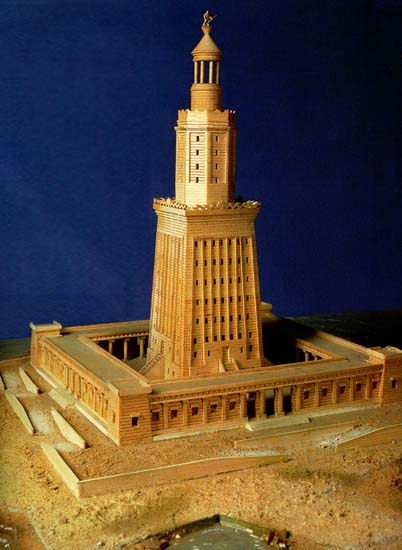 Макет Фаросского маяка в Александрии. III-II вв. до н.э.