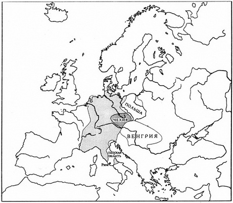 Священная Римская империя и её соседи на востоке в XII в.