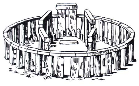 Дольмен. Реконструкция. IV-III тыс. до н.э. Франция